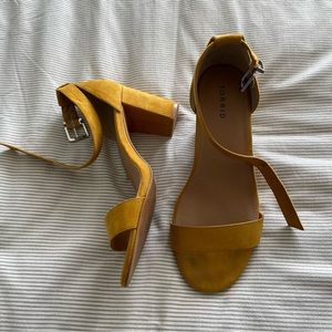 Torrid Mustard Yellow Heels